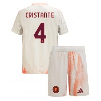 AS Roma Bryan Cristante #4 Bortatröja Barn 2024-25 Kortärmad (+ Korta byxor)